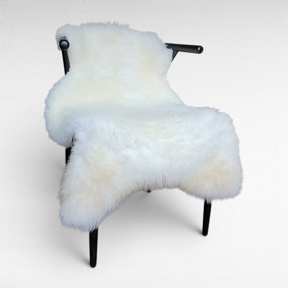 Genuine Lambskin Rug Soft Cozy 45" x 30"